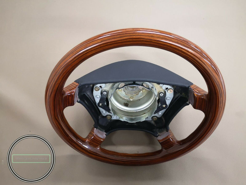 Mercedes Benz R129 w124 w140 w202 w208 w210 Wood Steering Wheel Full Zebrano