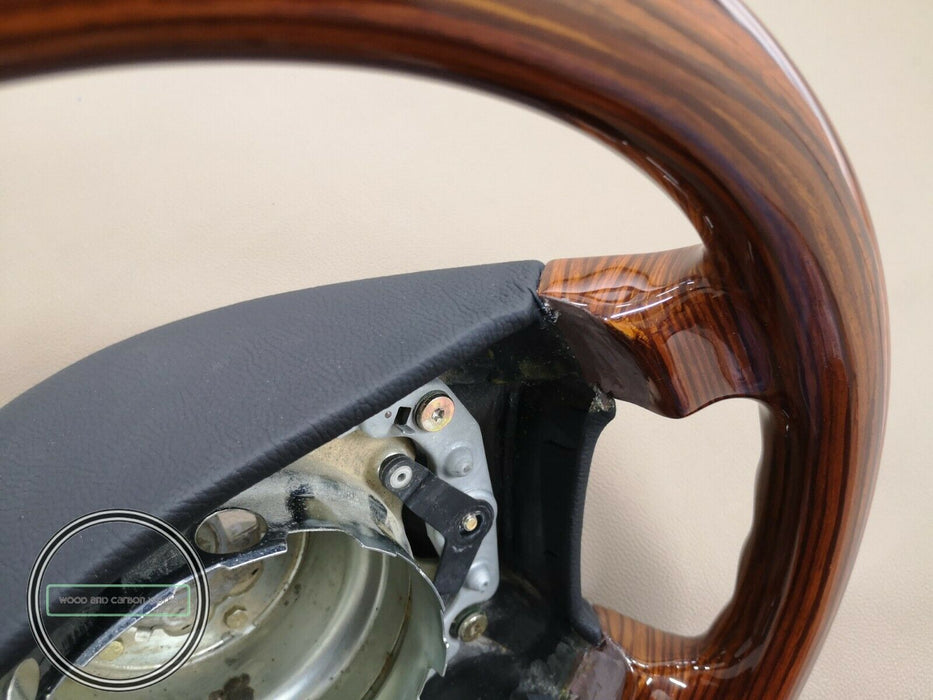 Mercedes Benz R129 w124 w140 w202 w208 w210 Wood Steering Wheel Full Zebrano