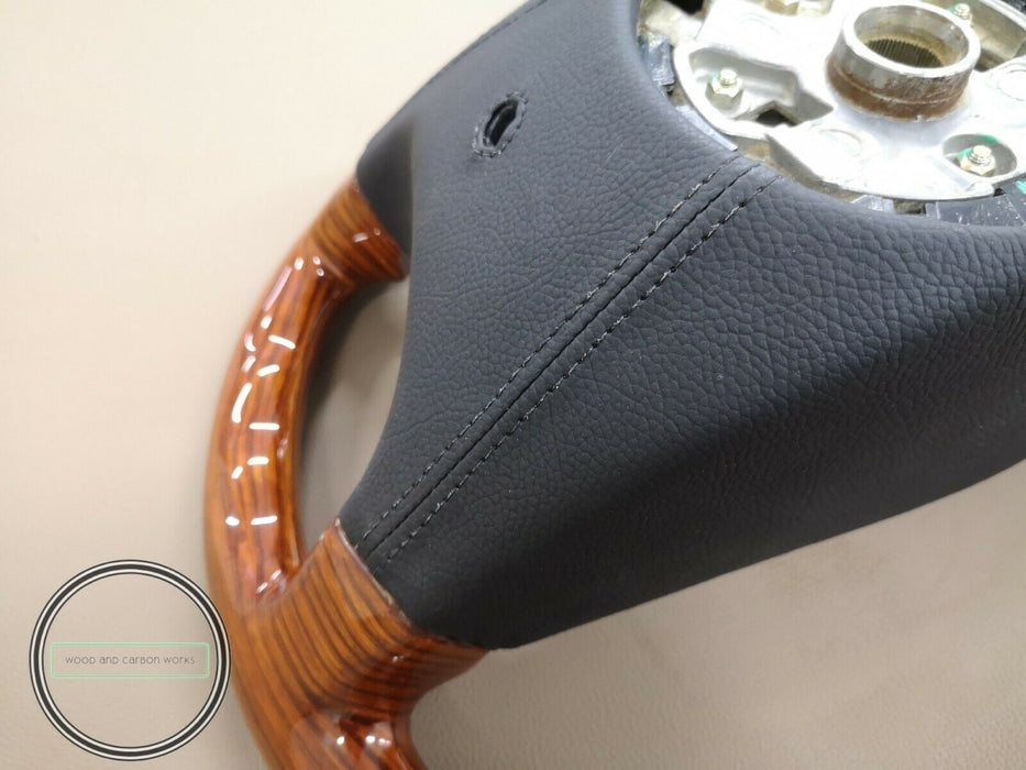 Mercedes Benz R129 w124 w140 w202 w208 w210 Wood Steering Wheel Full Zebrano
