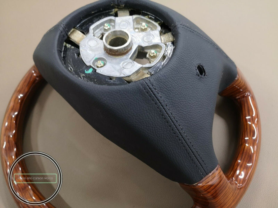 Mercedes Benz R129 w124 w140 w202 w208 w210 Wood Steering Wheel Full Zebrano