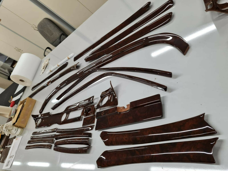 MERCEDES W108 W109 DASH INTERIOR 24 pieces DASH WOOD SET TRIM FULL SET
