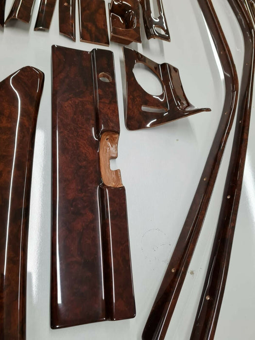 MERCEDES W108 W109 DASH INTERIOR 24 pieces DASH WOOD SET TRIM FULL SET