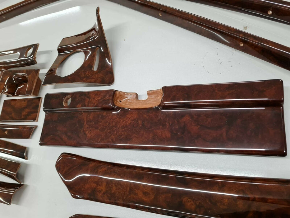 MERCEDES W108 W109 DASH INTERIOR 24 pieces DASH WOOD SET TRIM FULL SET