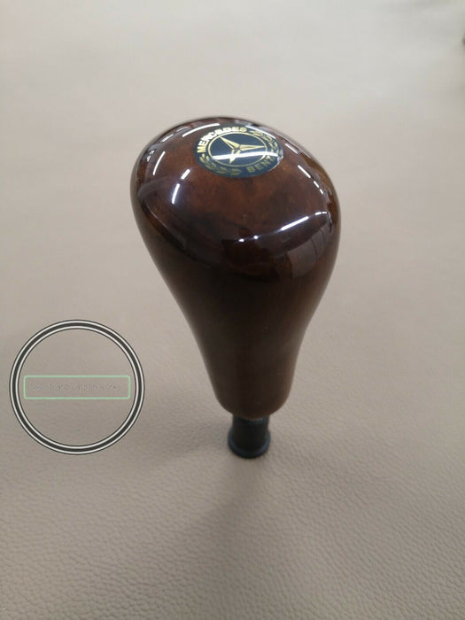 MERCEDES SHIFT KNOB FOR G CLASS W201 W123 W124 W115 W114 MANUEL WALNUT LOGO