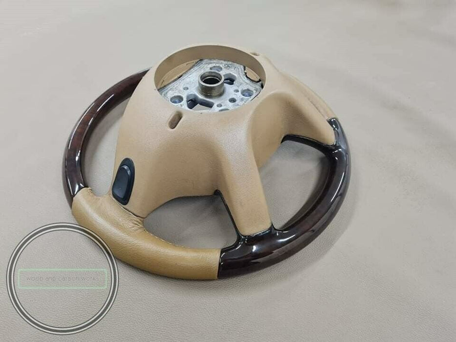 10-13 Mercedes W212 Wood STEERING WHEEL E350 E200 E250 Burlwood Beige with F1
