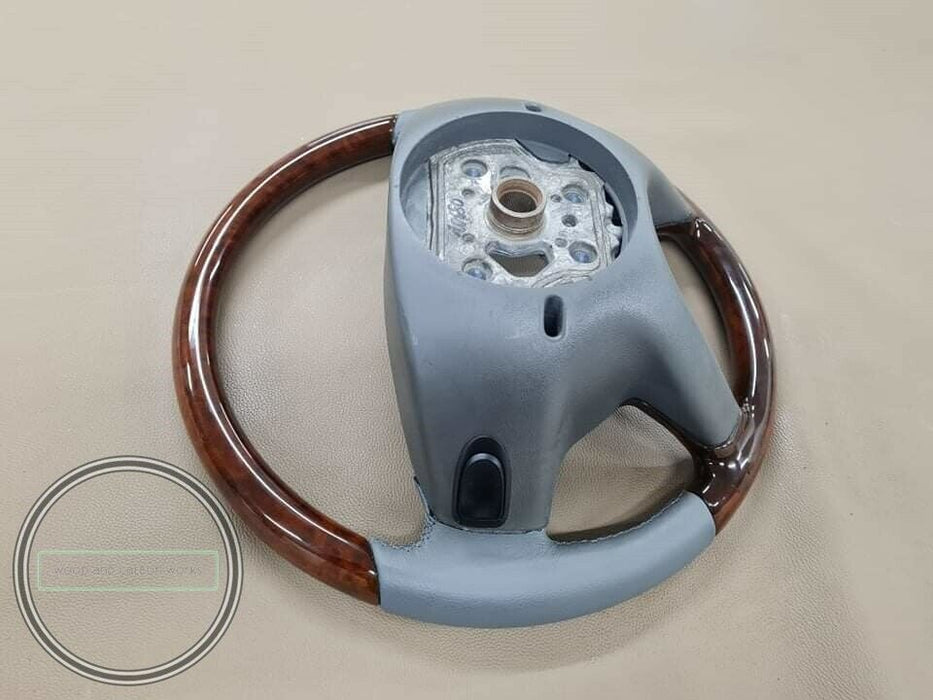 Mercedes W212 E350 E200 E250 Steering Wheel Burlwood GRAY LEATHER