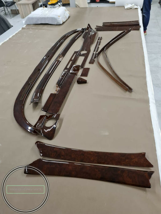 24 Pieces Mercedes W108 Wood Trim Set interior W109 Burled Walnut 300SEL 280SE