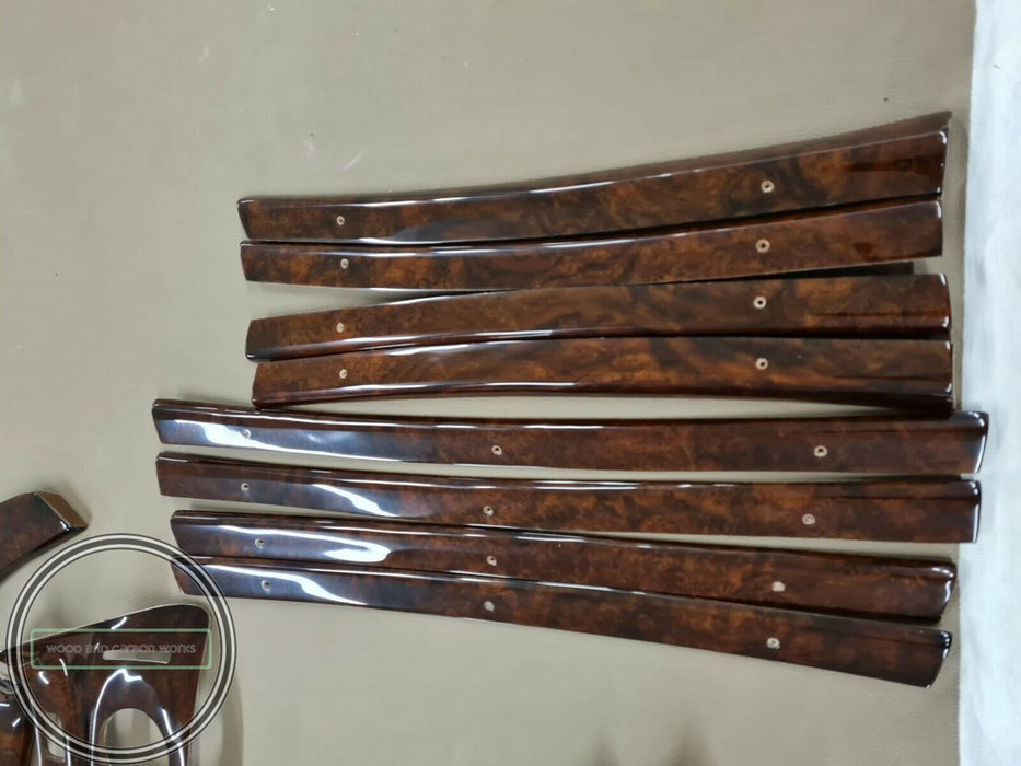 24 Pieces Mercedes W108 Wood Trim Set interior W109 Burled Walnut 300SEL 280SE
