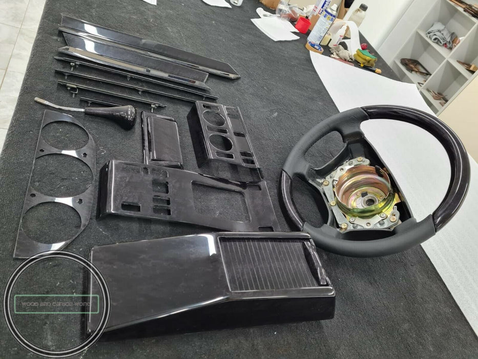 Mercedes W124 Wood Trim set W124 300 w124 500E MERCEDES 300Ce Black Birdeye