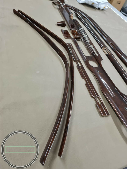 24 Pieces Mercedes W108 Wood Trim Set interior W109 Burled Walnut 300SEL 280SE