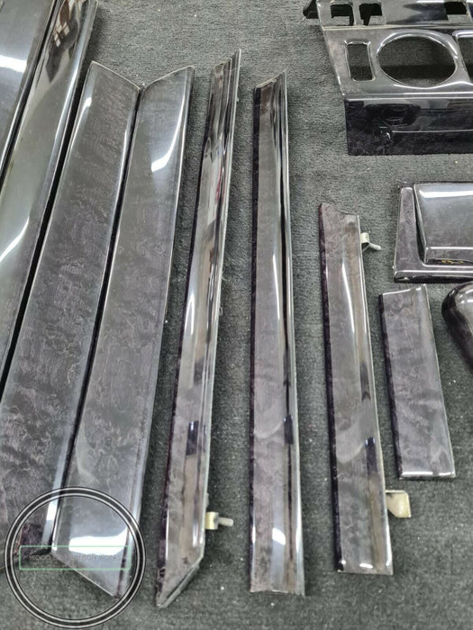 Mercedes W124 Wood Trim set W124 300 w124 500E MERCEDES 300Ce Black Birdeye