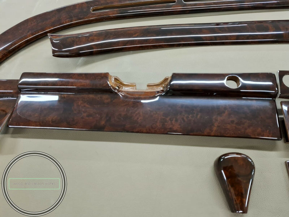 24 Pieces Mercedes W108 Wood Trim Set interior W109 Burled Walnut 300SEL 280SE