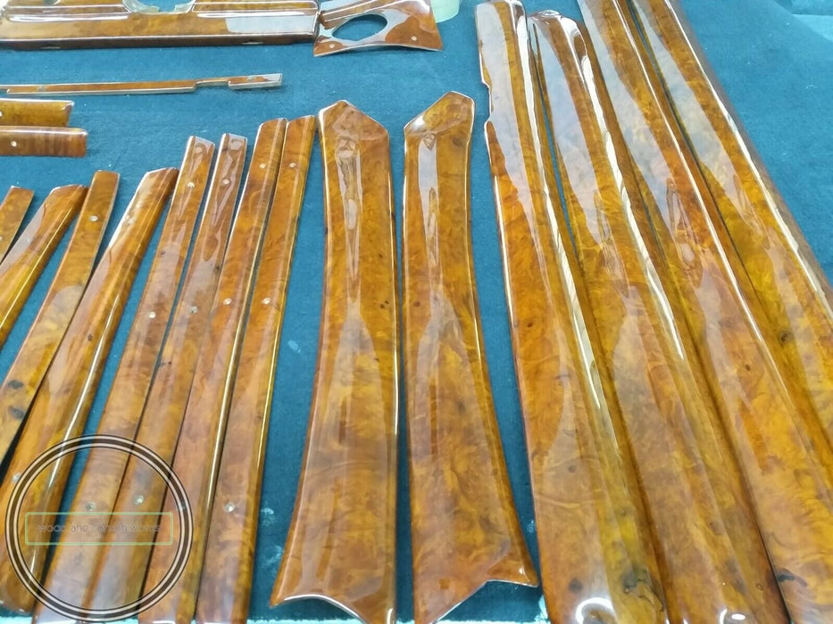 Mercedes Wood Trim Set for w108 interior W109 LIGHT BURLED 250S 300SEL 280SE