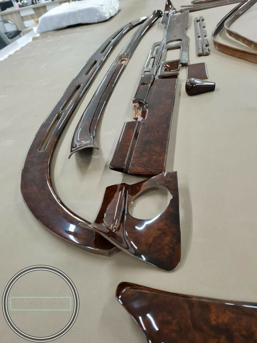 24 Pieces Mercedes W108 Wood Trim Set interior W109 Burled Walnut 300SEL 280SE
