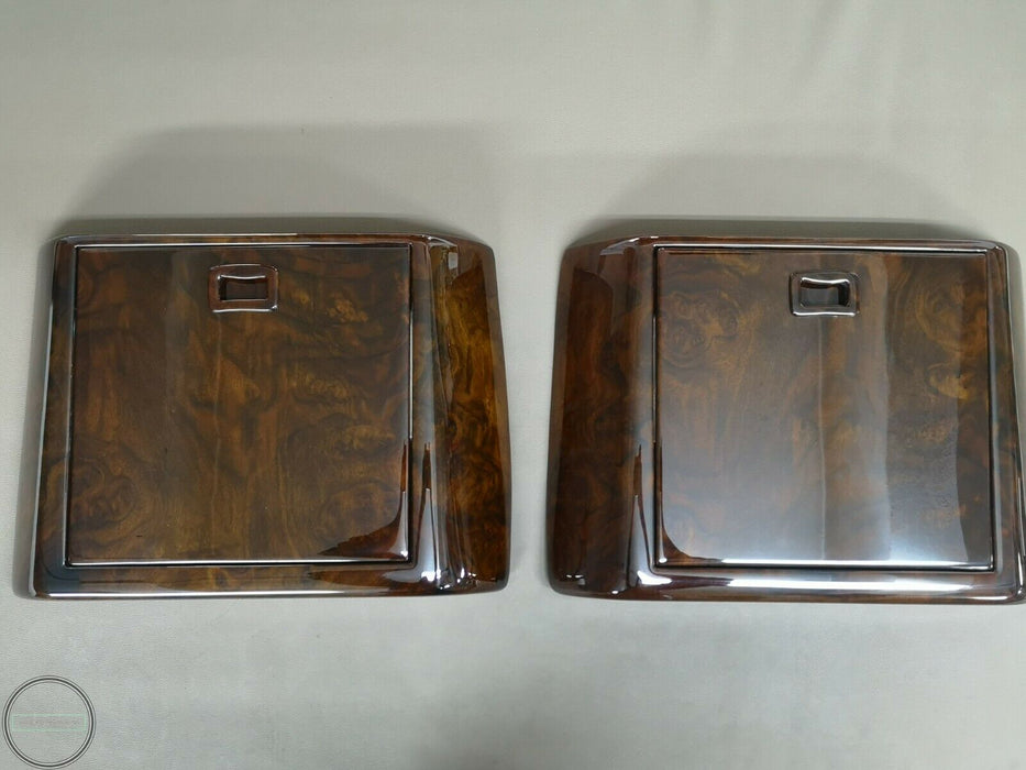 Mercedes Benz W140 Burled Walnut Wood Rear Table Walnut 2 Pieces S500 S320