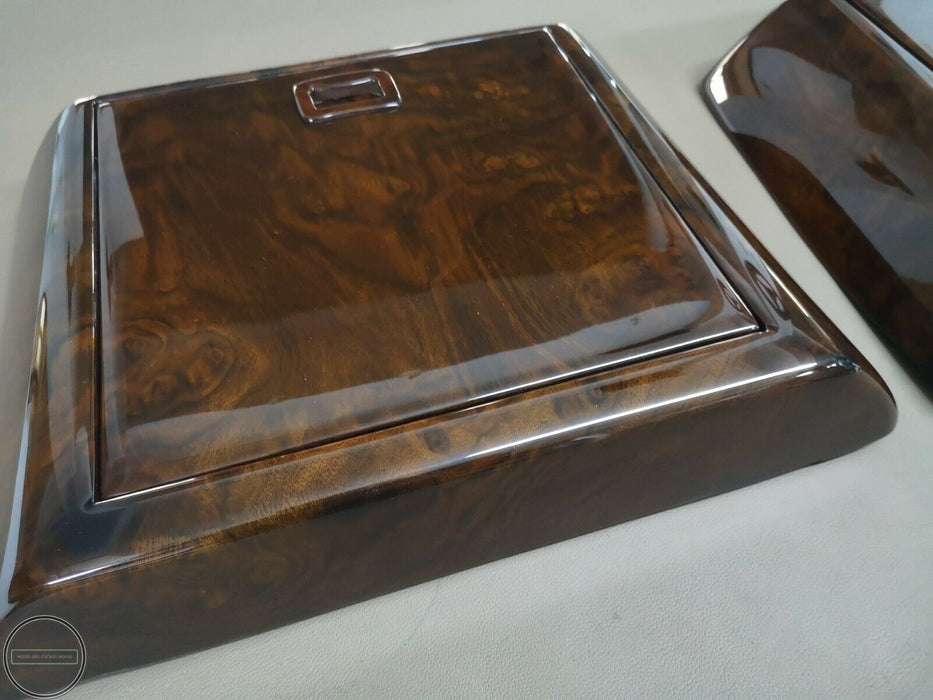 Mercedes Benz W140 Burled Walnut Wood Rear Table Walnut 2 Pieces S500 S320