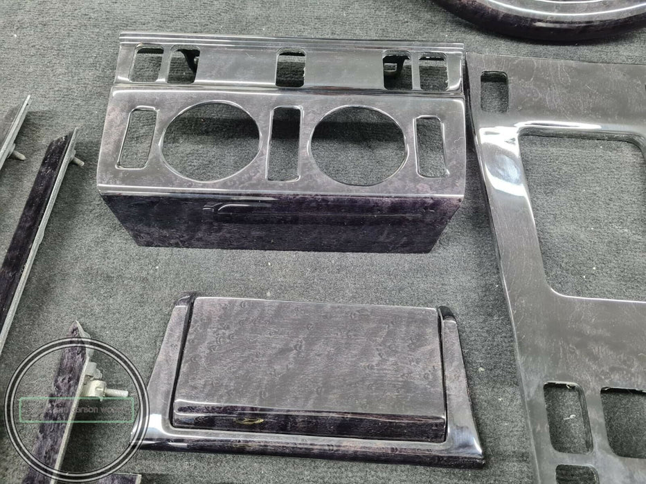 Mercedes W124 Wood Trim set W124 300 w124 500E MERCEDES 300Ce Black Birdeye