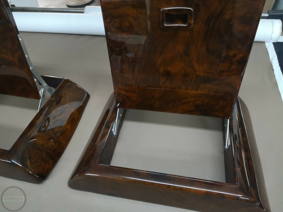 Mercedes Benz W140 Burled Walnut Wood Rear Table Walnut 2 Pieces S500 S320