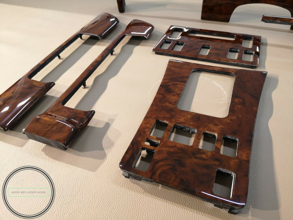 RHD Mercedes W126 WOOD TRIM SET 300SE 560se 500sel 500se Burlwood Burled Walnut