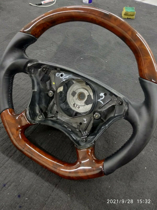 Mercedes AMG WOOD STEERING WHEEL for W208 W210 BURLWOOD