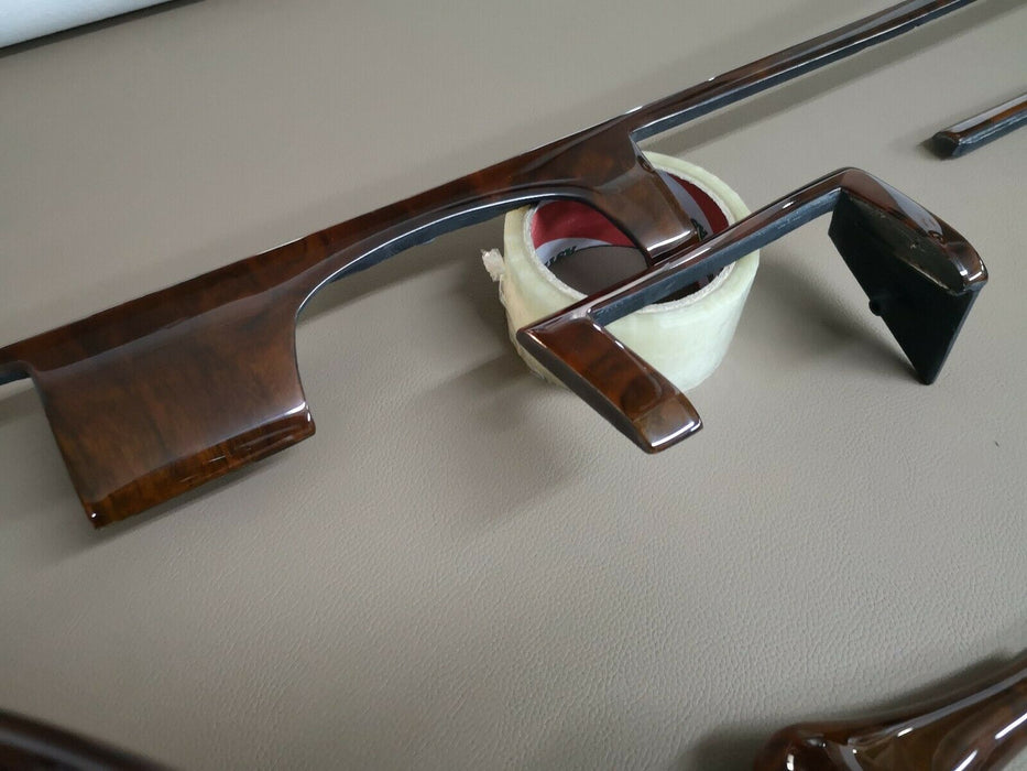 RHD Mercedes W126 wood Trim Set With Steering Wheels 300se 560sel 500sel  WOOD