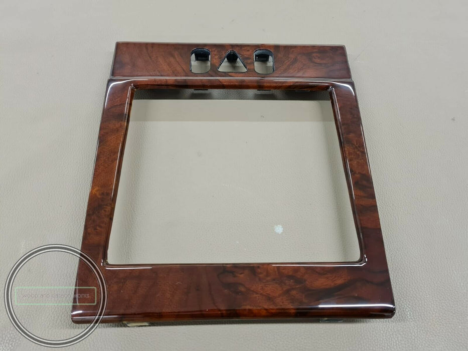 Mercedes W210 Bezel Center Console Wood Trim Comand Burled Walnut