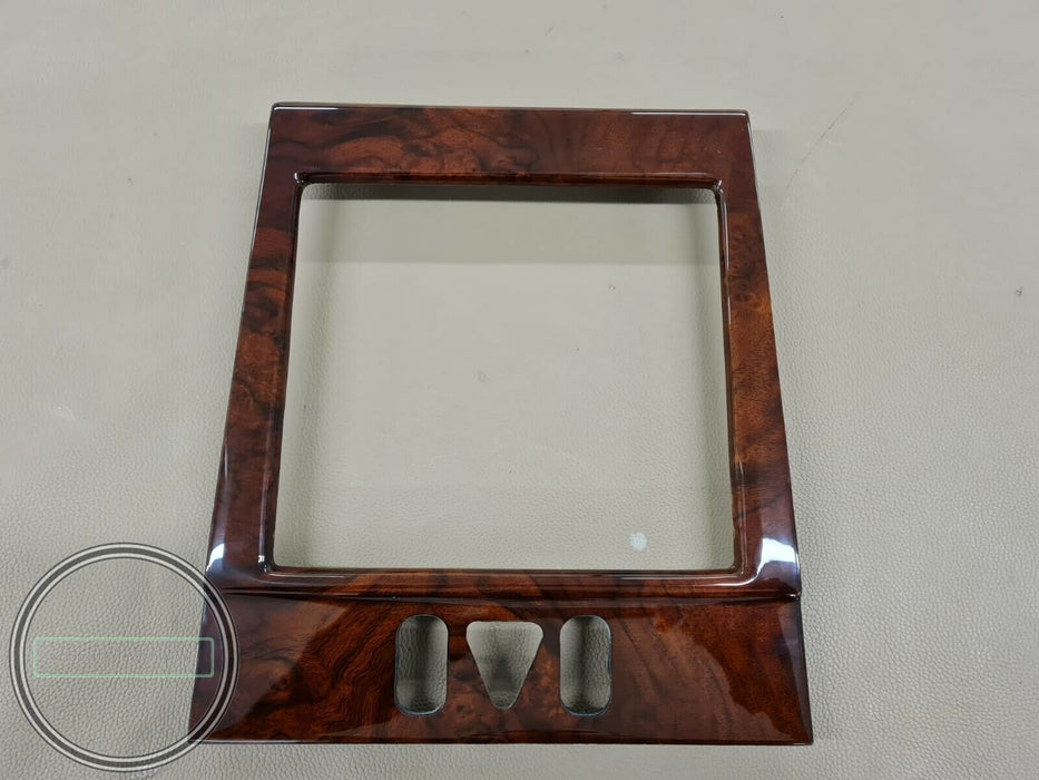 Mercedes W210 Bezel Center Console Wood Trim Comand Burled Walnut