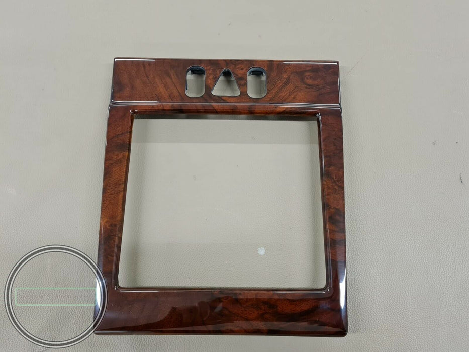 Mercedes W210 Bezel Center Console Wood Trim Comand Burled Walnut