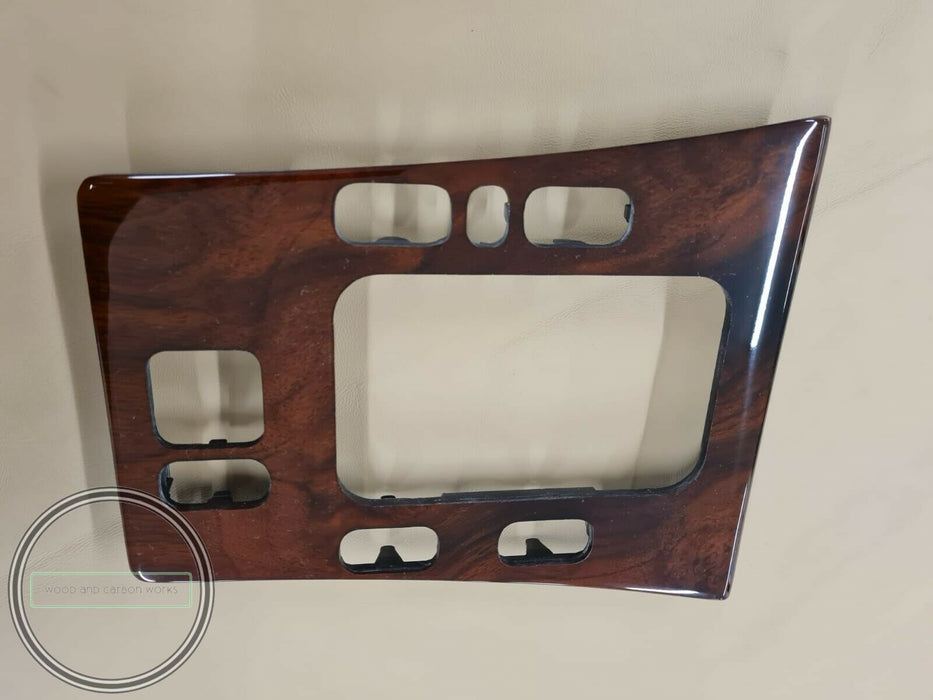 Mercedes w210 CENTER CONSOLE Wood Trim center BURLED WALNUT BURLWOOD