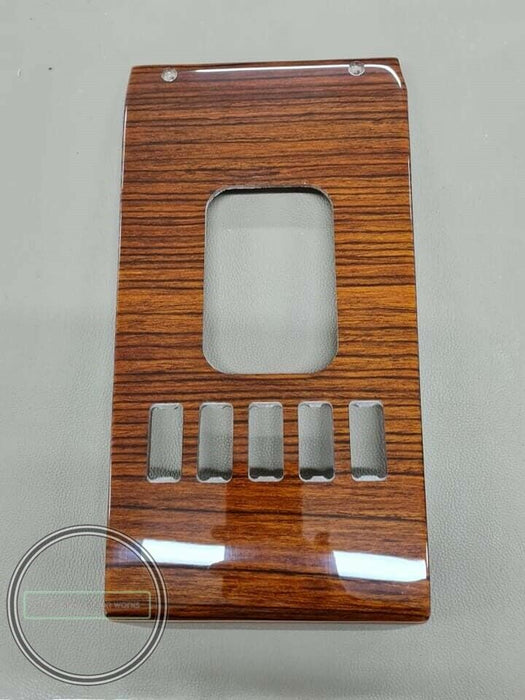 Mercedes R107 SL Shift Console Wood Trim Zebrano 5 buttons New Type