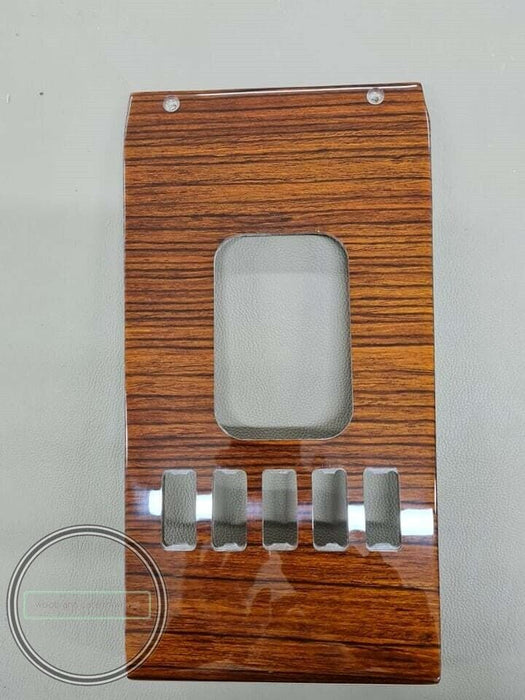 Mercedes R107 SL Shift Console Wood Trim Zebrano 5 buttons New Type