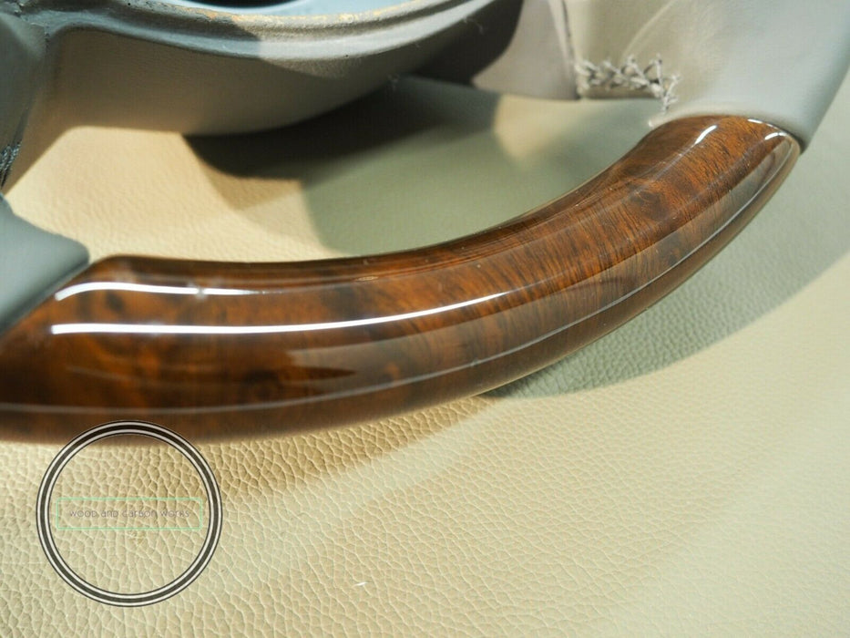 Mercedes Wood Steering Wheel for R230 W219 W209 w211 CLK for Facelift BURLWOOD