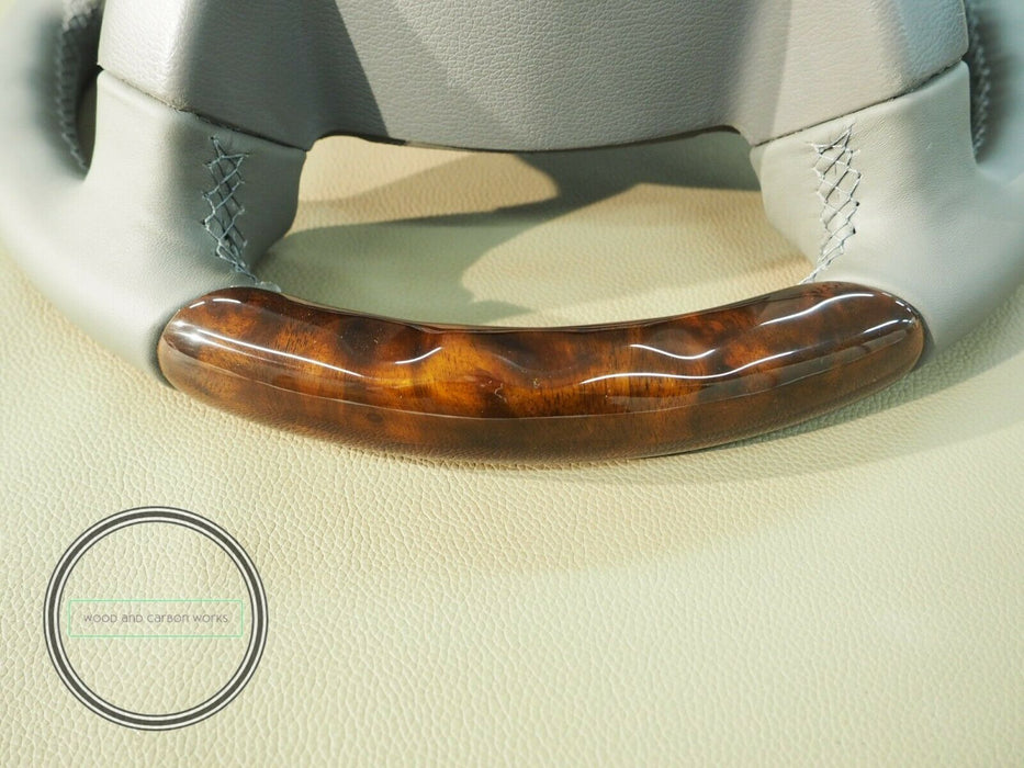 Mercedes Wood Steering Wheel for R230 W219 W209 w211 CLK for Facelift BURLWOOD