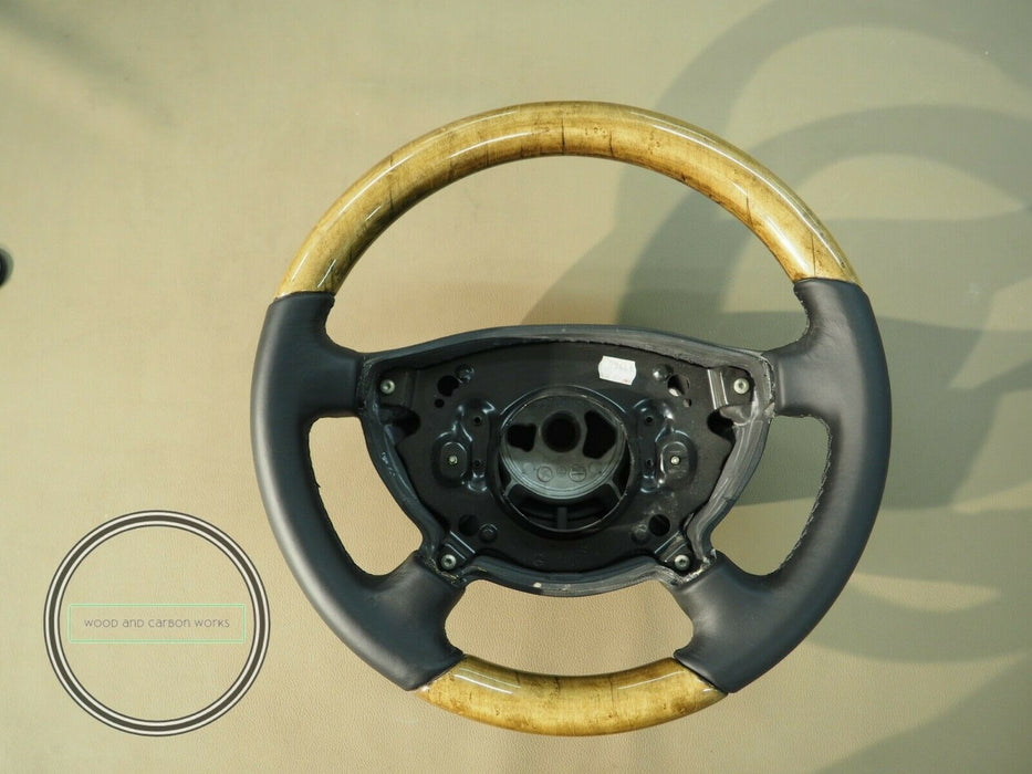 Mercedes Wood Steering Wheel for R230 W219 W209 w211 CLK for Facelift CHESTWOOD