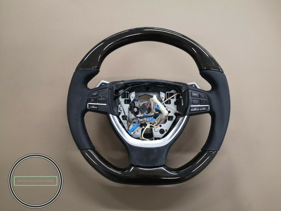 BMW F10 F11 F30 F82 Wood Steering Wheel 530i 640 M5 M6 M7 F1 SHIFT