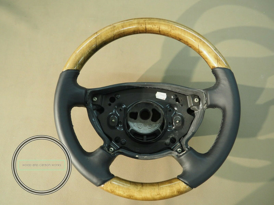 Mercedes Wood Steering Wheel for R230 W219 W209 w211 CLK for Facelift CHESTWOOD
