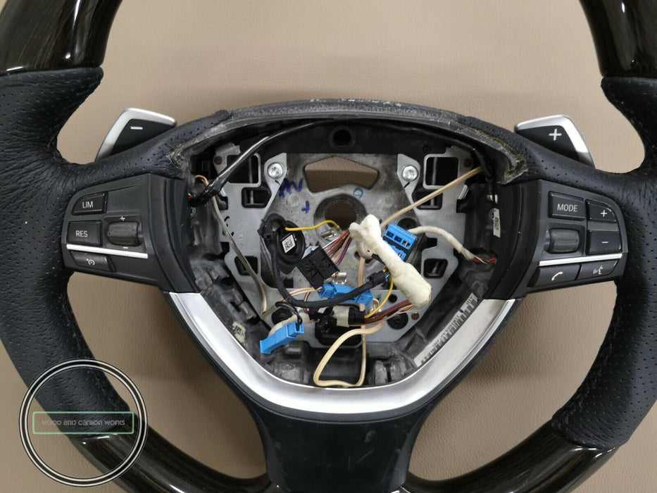 BMW F10 F11 F30 F82 Wood Steering Wheel 530i 640 M5 M6 M7 F1 SHIFT