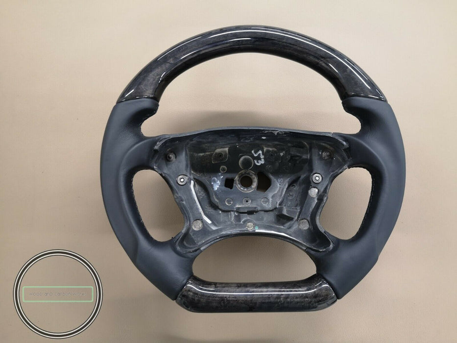 Mercedes AMG Wood Steering Wheel for R230 W219 W209 w211 CLK for Facelift models
