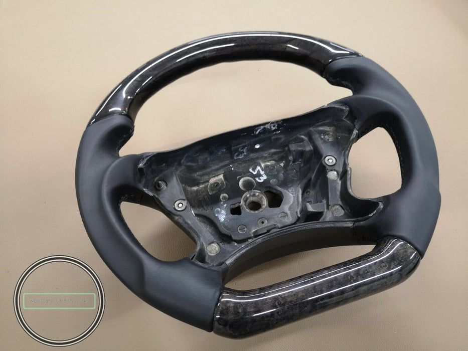 Mercedes AMG Wood Steering Wheel for R230 W219 W209 w211 CLK for Facelift models