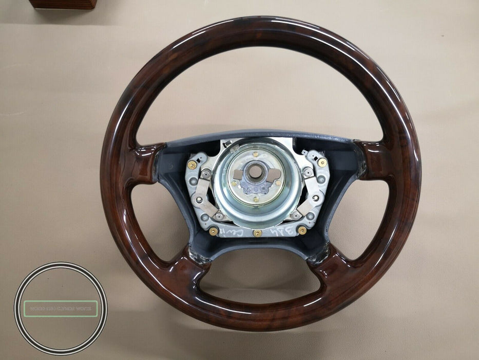Mercedes Benz Steering Wheel FOR R129 w124 w140 w202 w208 w210 Burled Walnut