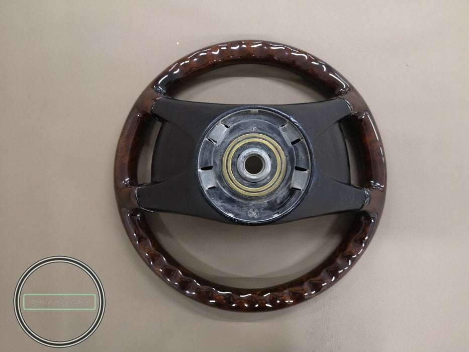 Mercedes Steering Wheel FULL WOOD Burled Walnut FOR R107 W201 W124 W126