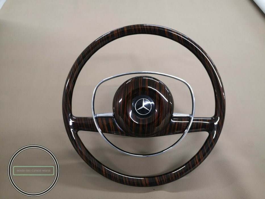 Mercedes Wood Steering Wheel FOR W113 W115 W111 W108 EBONY