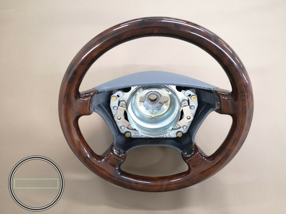 Mercedes Benz Steering Wheel FOR R129 w124 w140 w202 w208 w210 Burled Walnut