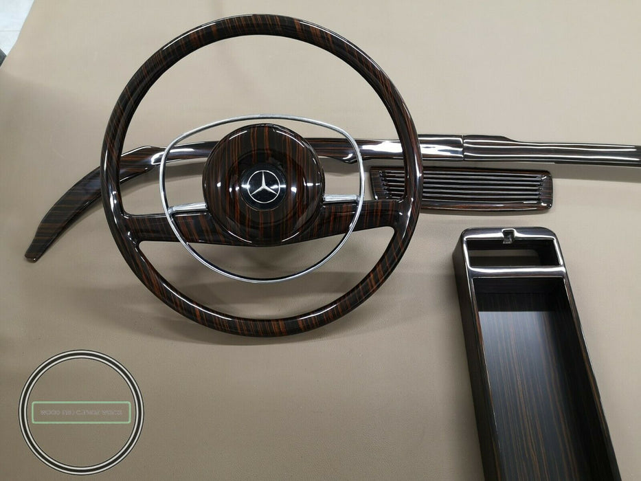 Mercedes benz W113 280sl 250sl 230sl Pagoda Wood Trim Set with Steering Wheel