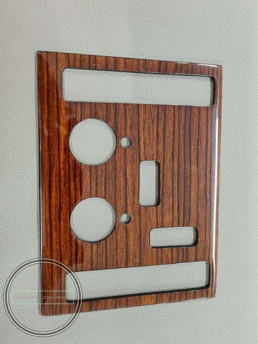 Mercedes R107 Climate Panel Wood Trim Zebrano Climate Panel
