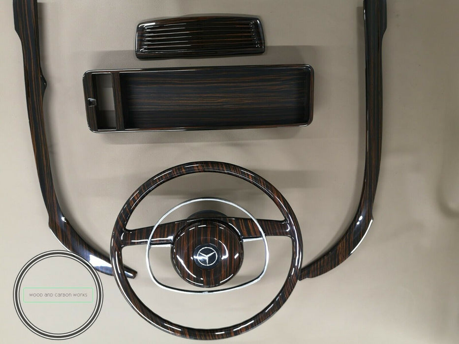 Mercedes benz W113 280sl 250sl 230sl Pagoda Wood Trim Set with Steering Wheel
