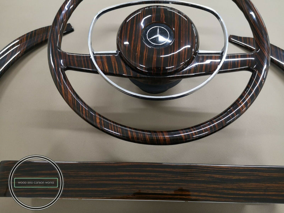 Mercedes benz W113 280sl 250sl 230sl Pagoda Wood Trim Set with Steering Wheel