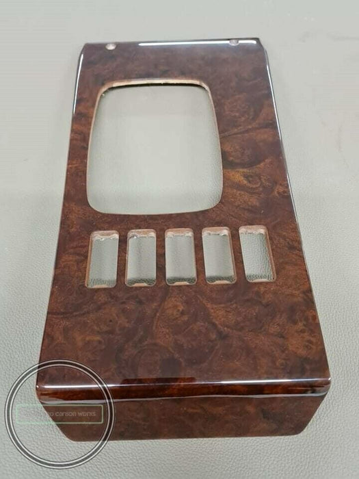Mercedes R107 SL Center Console Gear Shift Wood Trim Burlwood
