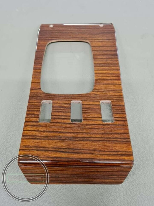 Mercedes R107 SL Center Console Gear Shift Wood Trim Zebrano