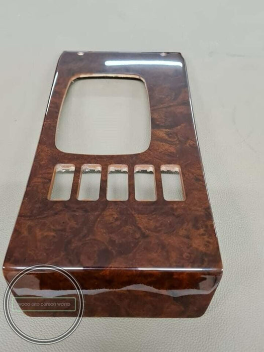 Mercedes R107 SL Center Console Gear Shift Wood Trim Burlwood